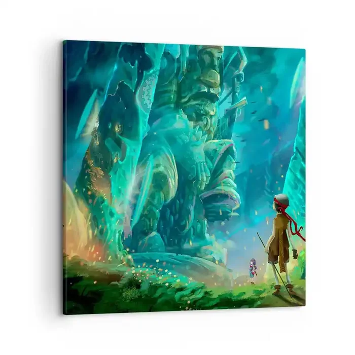 Cuadro sobre lienzo – Impresión de Imagen – Del gran libro de los cuentos de hadas – 50×50 cm
