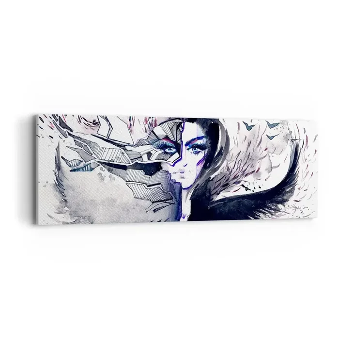 Cuadro sobre lienzo – Impresión de Imagen – Demoníaca y hermosa – 90×30 cm