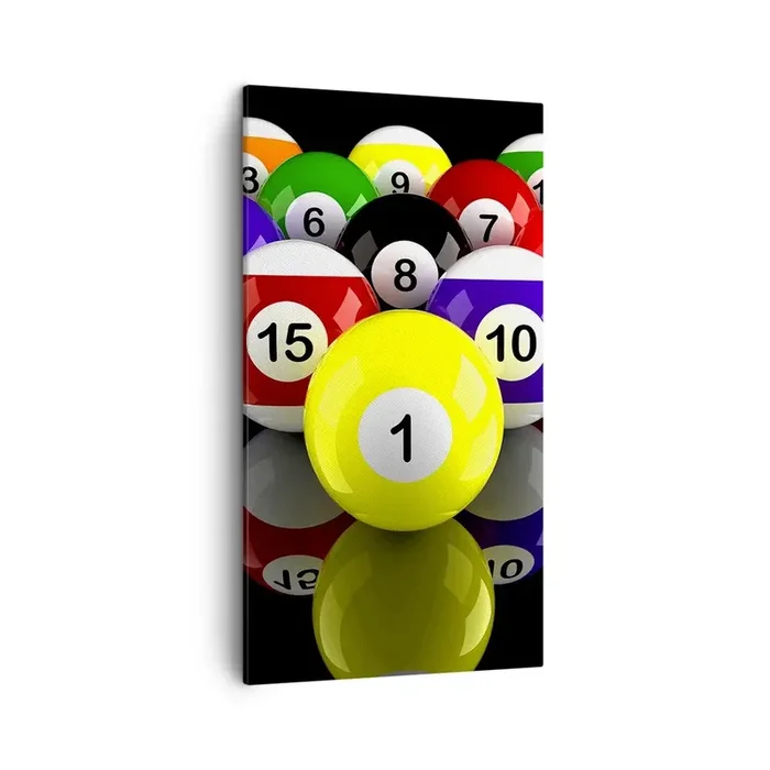 Cuadro sobre lienzo – Impresión de Imagen – Diferentes colores del juego – 45×80 cm