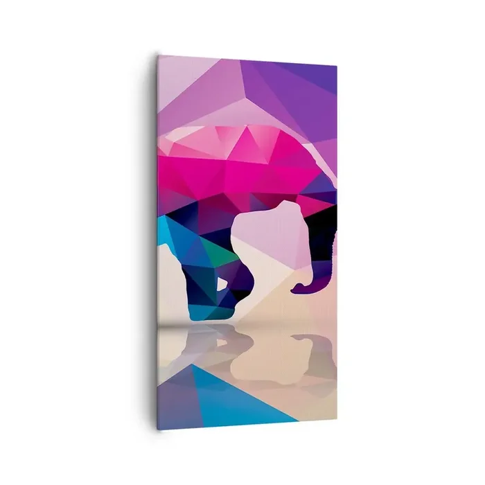 Cuadro sobre lienzo – Impresión de Imagen – Dinosaurio de cristal – 65×120 cm