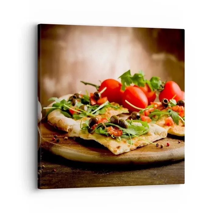 Cuadro sobre lienzo – Impresión de Imagen – Directamente del horno y del jardín – 30×30 cm