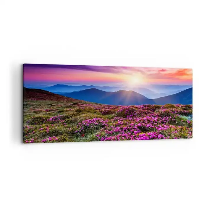 Cuadro sobre lienzo – Impresión de Imagen – Dulce aroma a frescura – 100×40 cm