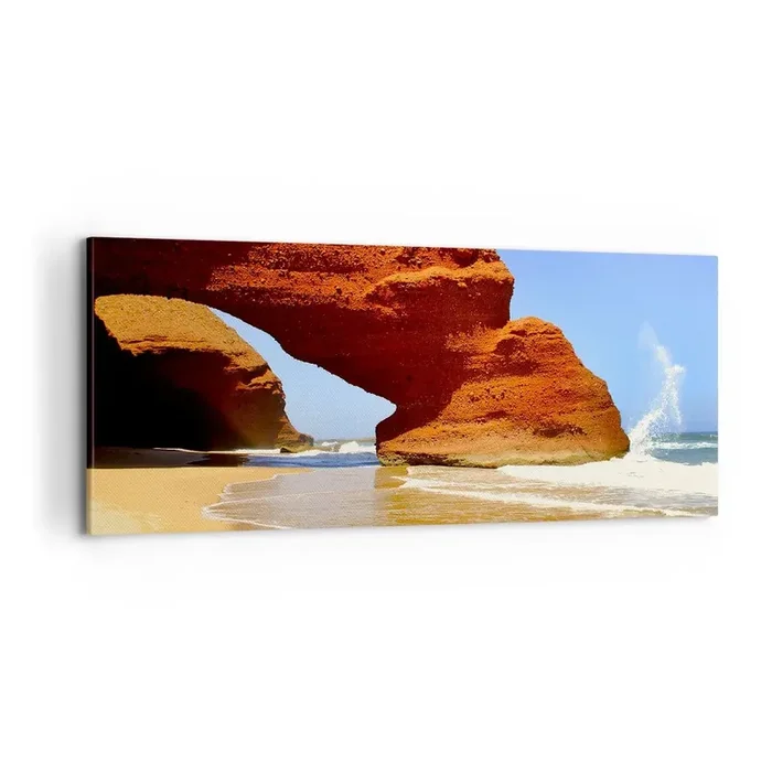 Cuadro sobre lienzo – Impresión de Imagen – El agua y el viento a través de miles de años – 100×40 cm