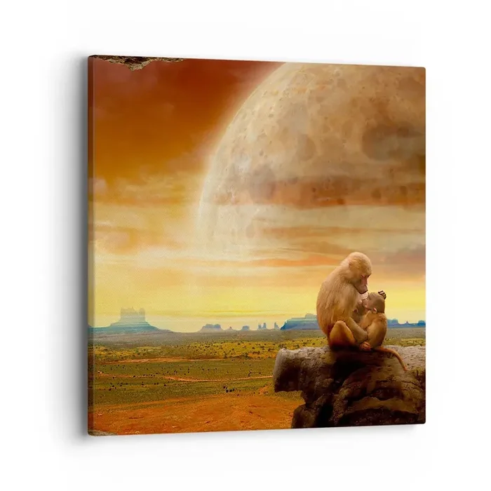 Cuadro sobre lienzo – Impresión de Imagen – El amor es igual en todas partes – 40×40 cm