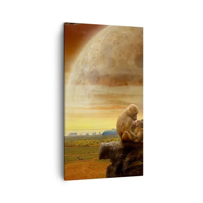 Cuadro sobre lienzo – Impresión de Imagen – El amor es igual en todas partes – 45×80 cm