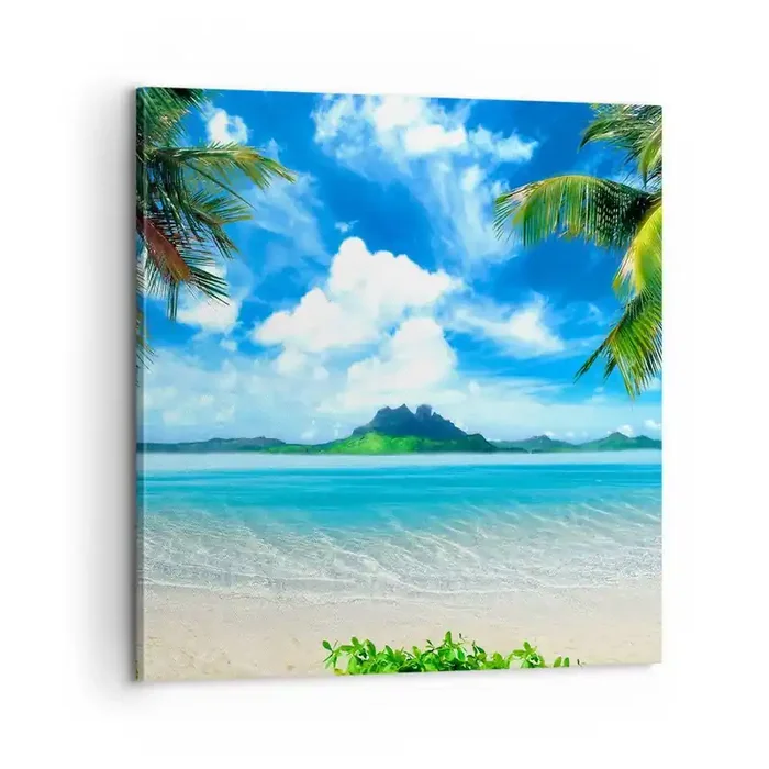 Cuadro sobre lienzo – Impresión de Imagen – El azul de los trópicos – 60×60 cm