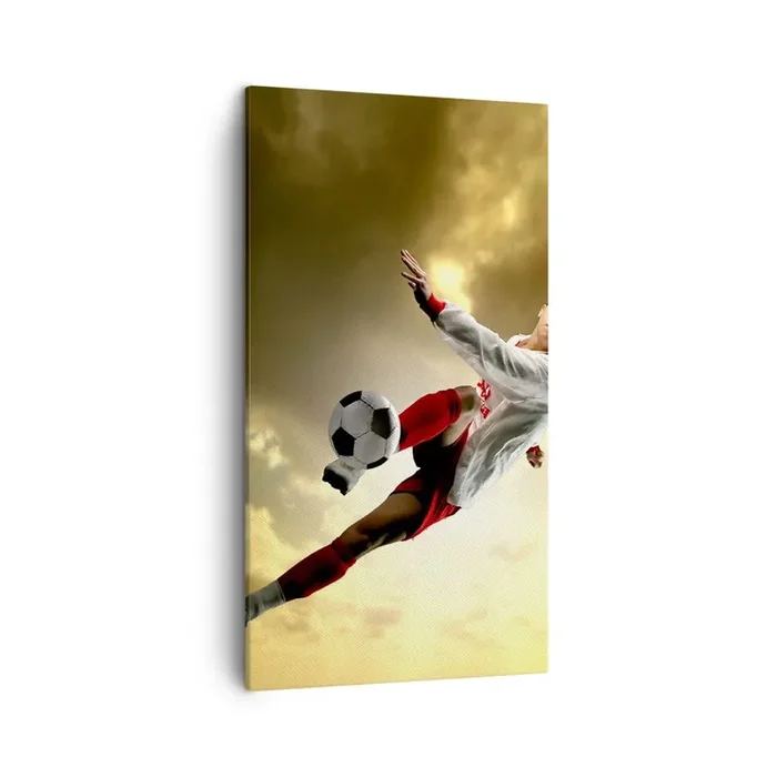 Cuadro sobre lienzo – Impresión de Imagen – El cielo del fútbol – 45×80 cm