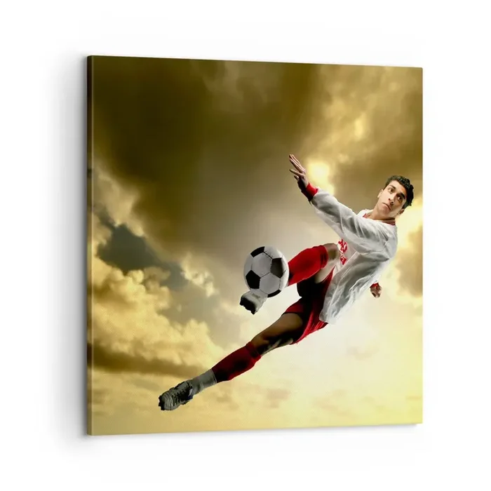 Cuadro sobre lienzo – Impresión de Imagen – El cielo del fútbol – 60×60 cm