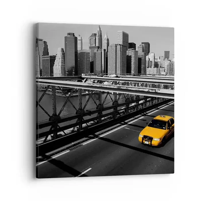Cuadro sobre lienzo – Impresión de Imagen – El color de la gran ciudad – 40×40 cm