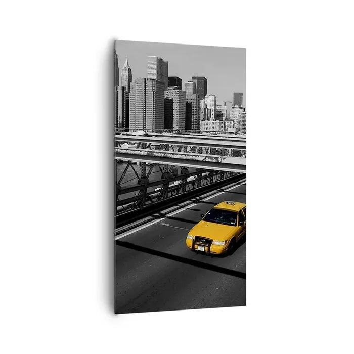 Cuadro sobre lienzo – Impresión de Imagen – El color de la gran ciudad – 65×120 cm
