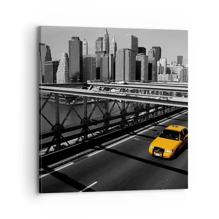 Cuadro sobre lienzo – Impresión de Imagen – El color de la gran ciudad – 70×70 cm