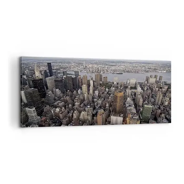 Cuadro sobre lienzo – Impresión de Imagen – El corazón palpitante de nuestro tiempo – 100×40 cm