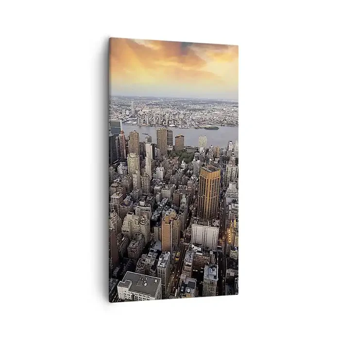 Cuadro sobre lienzo – Impresión de Imagen – El corazón palpitante de nuestro tiempo – 55×100 cm