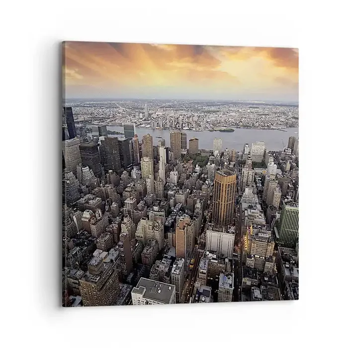 Cuadro sobre lienzo – Impresión de Imagen – El corazón palpitante de nuestro tiempo – 70×70 cm