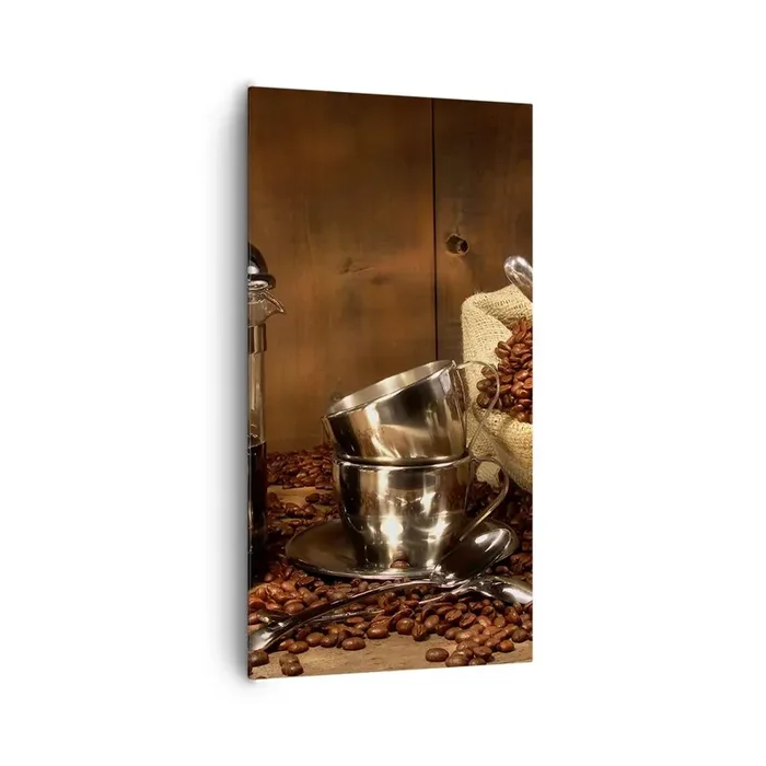 Cuadro sobre lienzo – Impresión de Imagen – El embrujo del café aroma y sabor – 65×120 cm