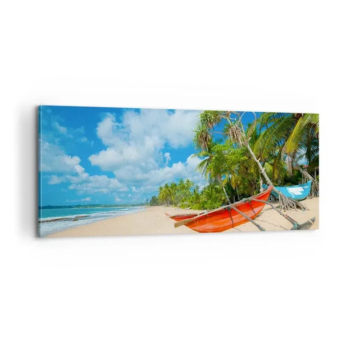Cuadro sobre lienzo – Impresión de Imagen – El encanto de los trópicos – 100×40 cm