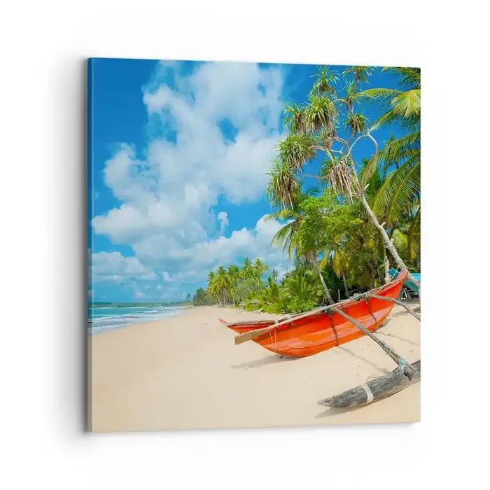 Cuadro sobre lienzo – Impresión de Imagen – El encanto de los trópicos – 70×70 cm