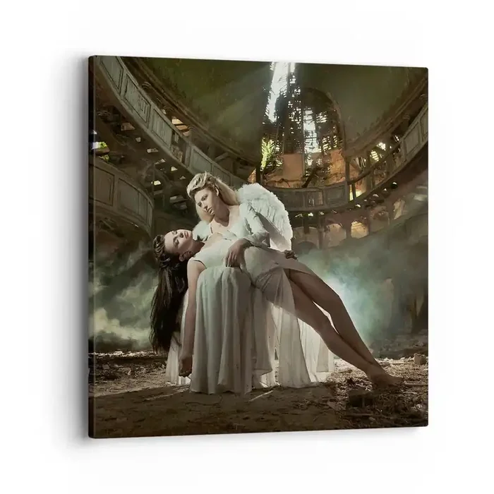 Cuadro sobre lienzo – Impresión de Imagen – El espíritu del viejo teatro – 40×40 cm