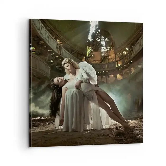 Cuadro sobre lienzo – Impresión de Imagen – El espíritu del viejo teatro – 60×60 cm