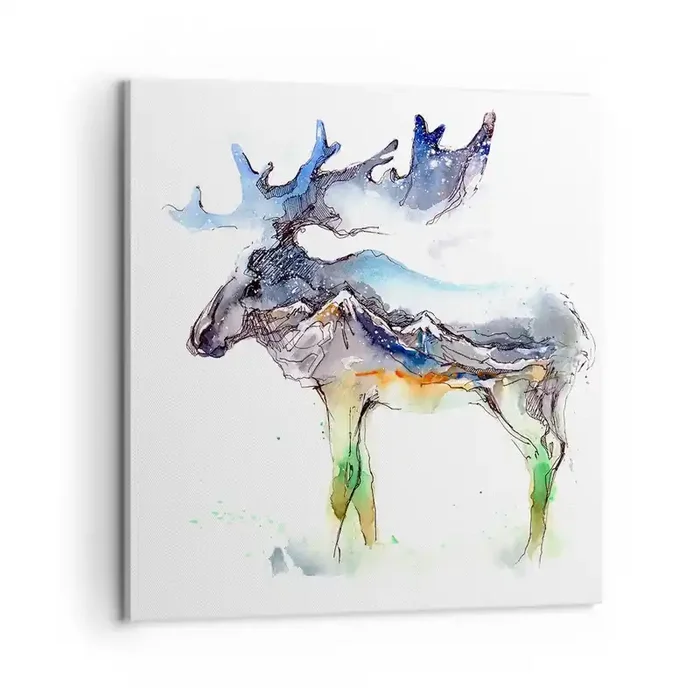 Cuadro sobre lienzo – Impresión de Imagen – El héroe de un cuento de invierno – 60×60 cm