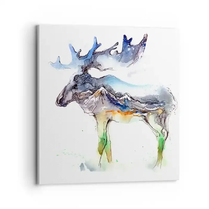 Cuadro sobre lienzo – Impresión de Imagen – El héroe de un cuento de invierno – 70×70 cm
