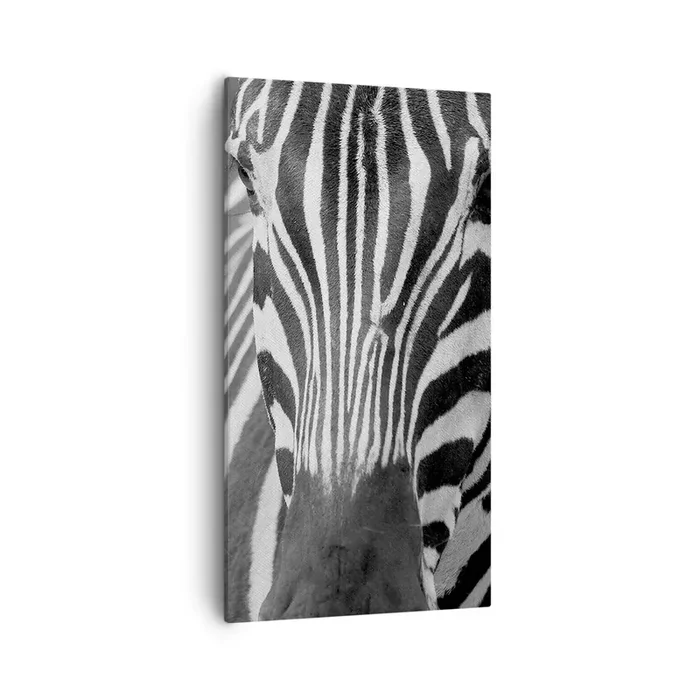 Cuadro sobre lienzo – Impresión de Imagen – El mundo es blanco y negro – 55×100 cm