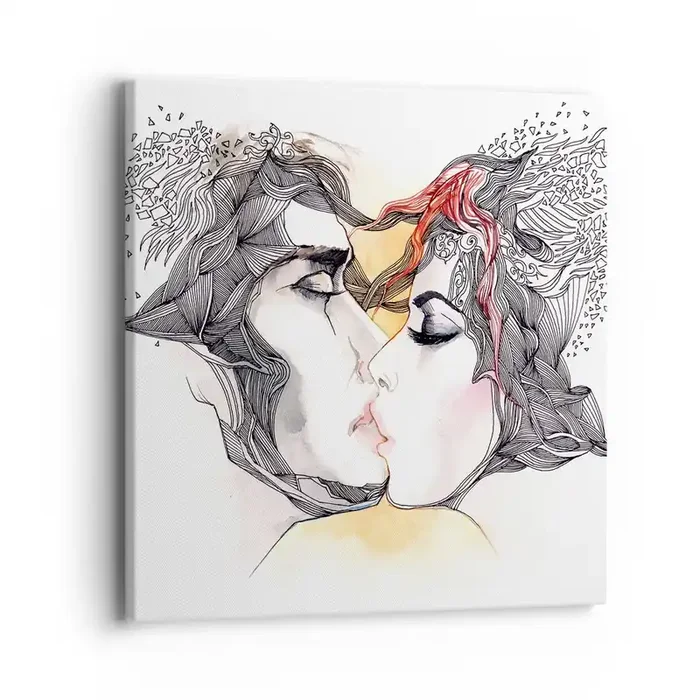 Cuadro sobre lienzo – Impresión de Imagen – El mundo no importa – 40×40 cm