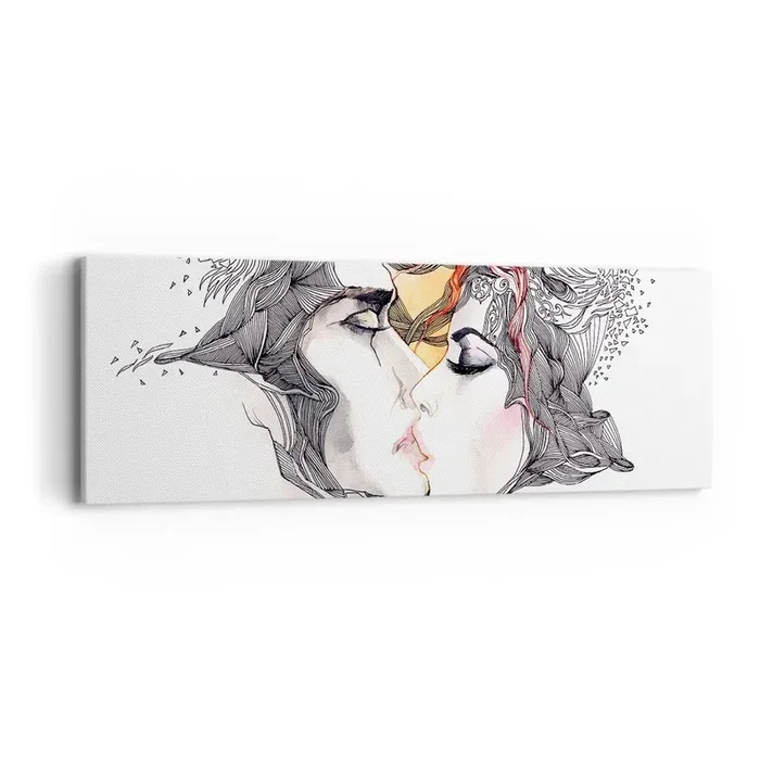 Cuadro sobre lienzo – Impresión de Imagen – El mundo no importa – 90×30 cm