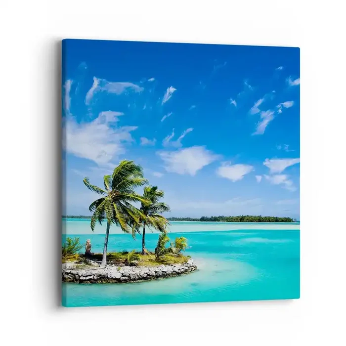 Cuadro sobre lienzo – Impresión de Imagen – El paraíso en la Tierra – 40×40 cm