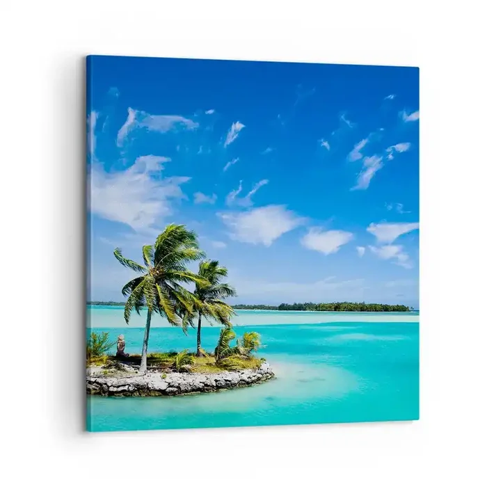 Cuadro sobre lienzo – Impresión de Imagen – El paraíso en la Tierra – 60×60 cm