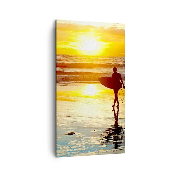 Cuadro sobre lienzo – Impresión de Imagen – El regreso del guerrero – 45×80 cm