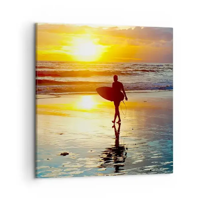 Cuadro sobre lienzo – Impresión de Imagen – El regreso del guerrero – 50×50 cm