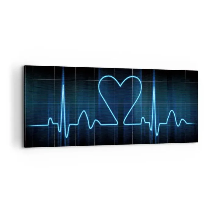 Cuadro sobre lienzo – Impresión de Imagen – El ritmo del corazón – 100×40 cm