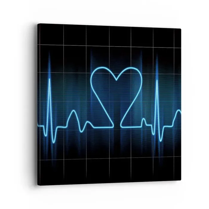 Cuadro sobre lienzo – Impresión de Imagen – El ritmo del corazón – 40×40 cm
