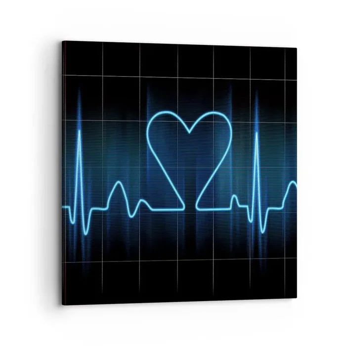 Cuadro sobre lienzo – Impresión de Imagen – El ritmo del corazón – 70×70 cm