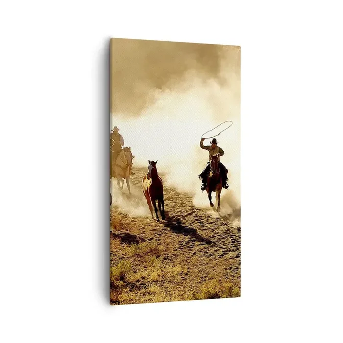 Cuadro sobre lienzo – Impresión de Imagen – El salvaje oeste – 55×100 cm