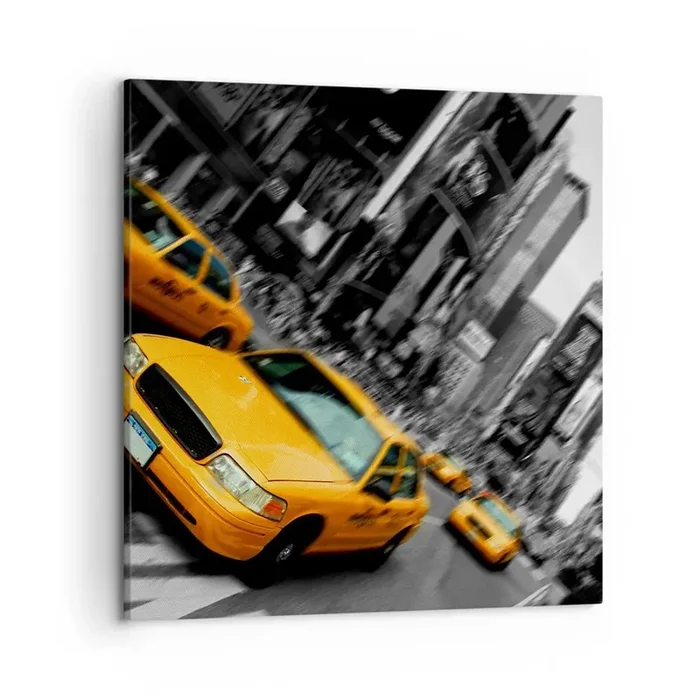 Cuadro sobre lienzo – Impresión de Imagen – El sol cae sobre Nueva York – 50×50 cm