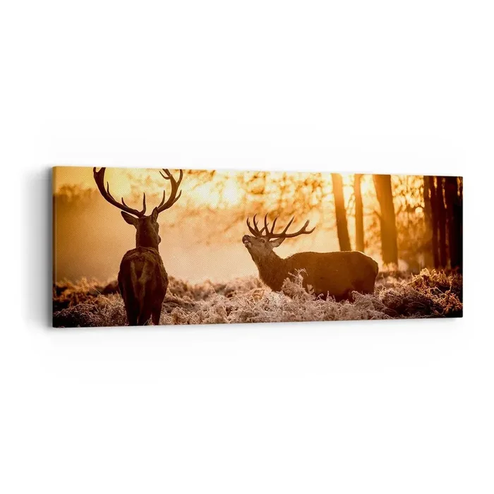 Cuadro sobre lienzo – Impresión de Imagen – El sueño de un cazador – 90×30 cm