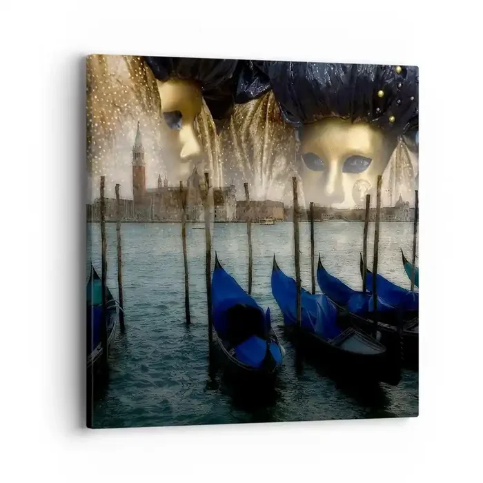 Cuadro sobre lienzo – Impresión de Imagen – El tiempo de carnaval ha comenzado – 40×40 cm