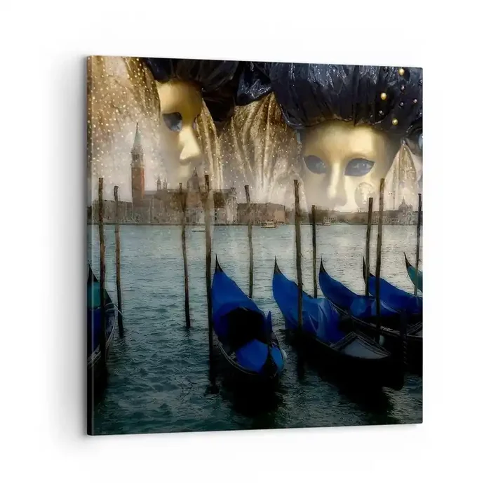 Cuadro sobre lienzo – Impresión de Imagen – El tiempo de carnaval ha comenzado – 60×60 cm