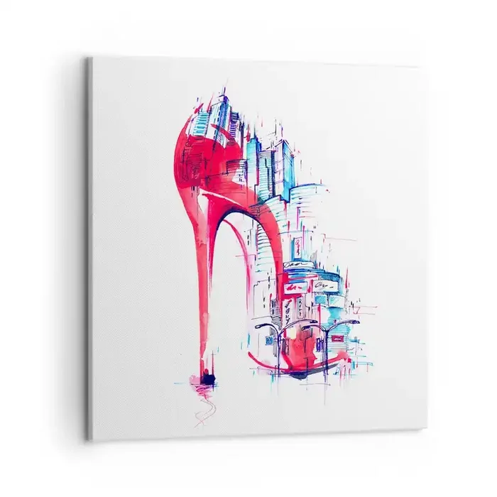 Cuadro sobre lienzo – Impresión de Imagen – Elegancia metropolitana – 50×50 cm