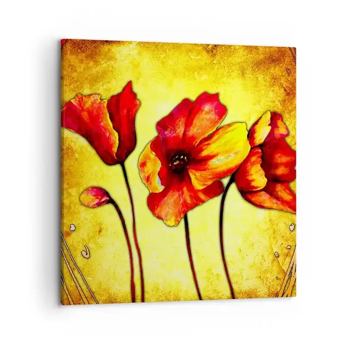 Cuadro sobre lienzo – Impresión de Imagen – En decoración Art Nouveau – 50×50 cm