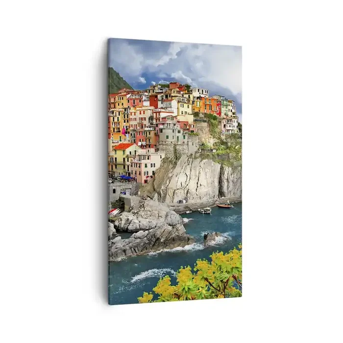 Cuadro sobre lienzo – Impresión de Imagen – En el acantilado – 45×80 cm