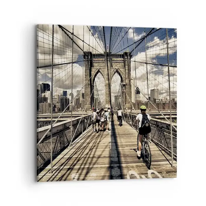 Cuadro sobre lienzo – Impresión de Imagen – En el corazón de la ciudad – 70×70 cm