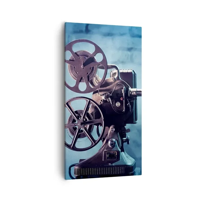 Cuadro sobre lienzo – Impresión de Imagen – En el Vintage cine – 55×100 cm