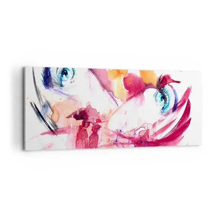 Cuadro sobre lienzo – Impresión de Imagen – En la cercanía el mundo florece – 100×40 cm