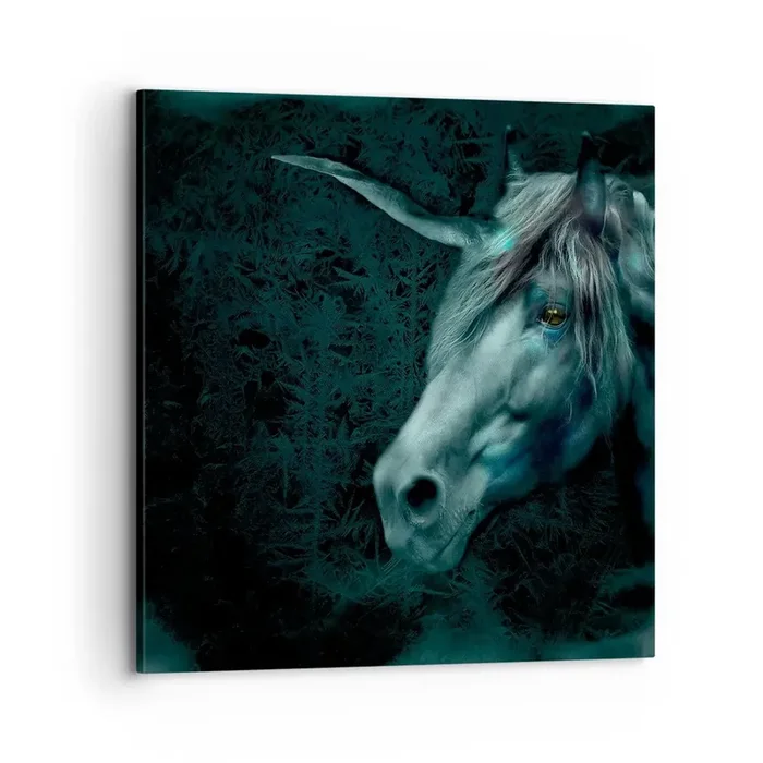 Cuadro sobre lienzo – Impresión de Imagen – En un bosque de cuento de hadas – 70×70 cm
