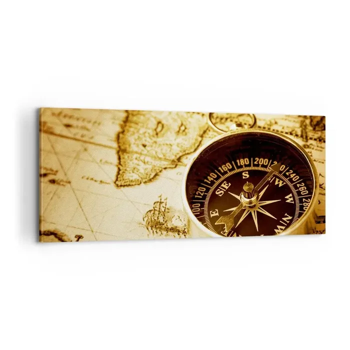 Cuadro sobre lienzo – Impresión de Imagen – ¿Este u Oeste? – 100×40 cm