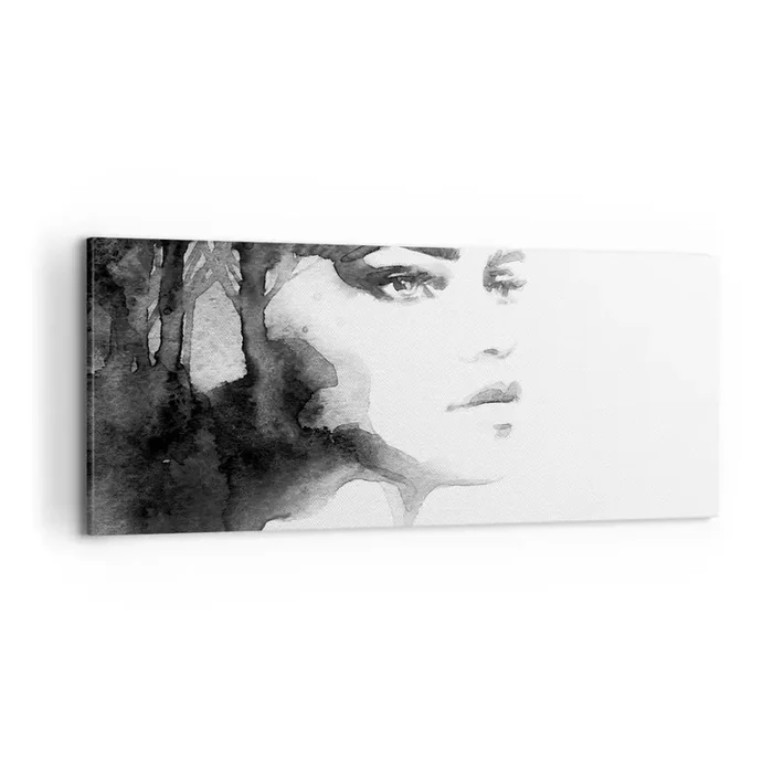Cuadro sobre lienzo – Impresión de Imagen – Hecho de misterio y niebla – 100×40 cm