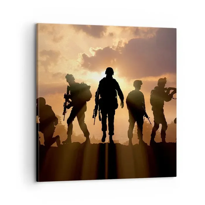 Cuadro sobre lienzo – Impresión de Imagen – Hermanos de armas – 60×60 cm